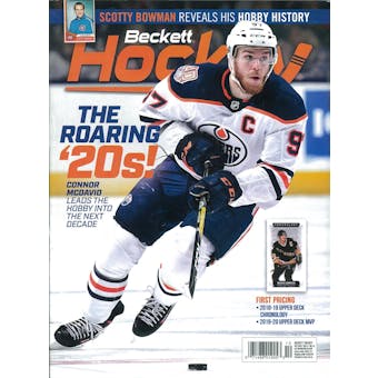 2019 Beckett Hockey Monthly Price Guide (#326 October) (Connor McDavid)