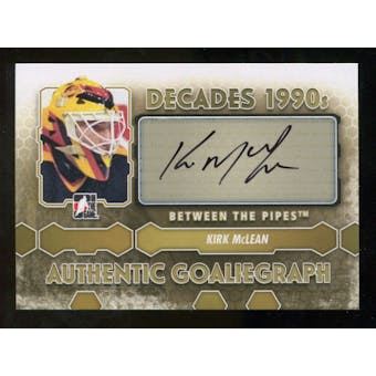 2012/13 In the Game Between The Pipes Autographs #AKM Kirk McLean DEC Autograph