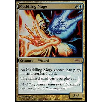 Magic the Gathering Promotional Single Meddling Mage - SLIGHT PLAY (SP)