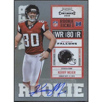 2010 Playoff Contenders #160 Kerry Meier Rookie Autograph