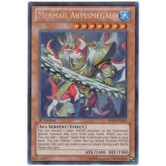 Yu-Gi-Oh Abyss Rising Single Mermail Abyssmegalo Secret Rare