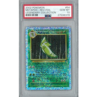 Pokemon Legendary Collection Reverse Foil Metapod 54/110 PSA 10 GEM MINT