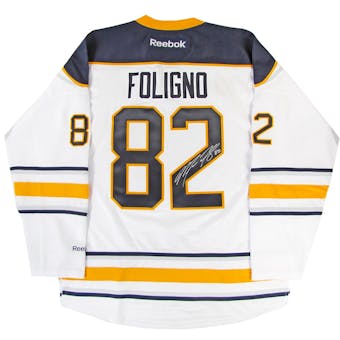 Marcus Foligno Autographed Buffalo Sabres White Hockey Jersey