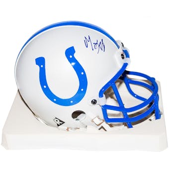 Marvin Harrison Autographed Indianapolis Colts Mini Helmet (JSA)