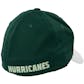 Miami Hurricanes Adidas Green Offical Sideline Flex Fit Hat (Adult S/M)