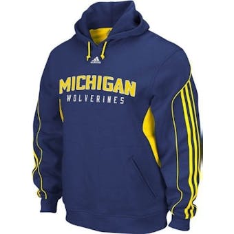 Michigan Wolverines Adidas Navy FG Pullover Hoodie (Adult L)