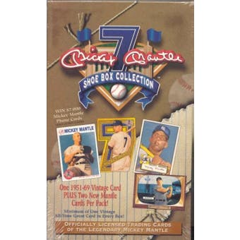 1997 ScoreBoard Mickey Mantle Shoebox Collection Baseball Box