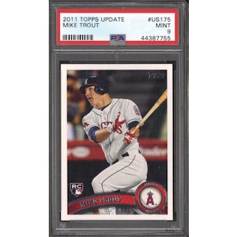 2011 Topps Mike Trout PSA 9 Card #US175 (Mint)