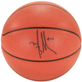 Mike Bibby Autographed Sacramento Kings I/O Spalding Basketball (Press Pass)