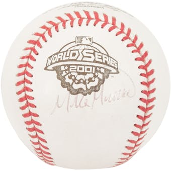 Mike Mussina Autographed New York Yankees Official 2001 World Series MLB Baseball (Steiner)