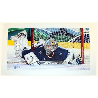 Ryan Miller Autographed Winter Games Lithograph #ed to 500 Blue Signature