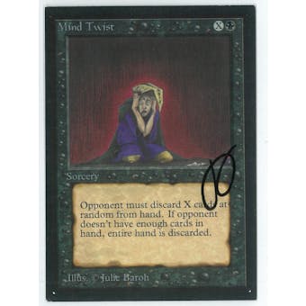 Magic the Gathering Beta Artist Proof Mind Twist - SIGNED BY JULIE BAROH