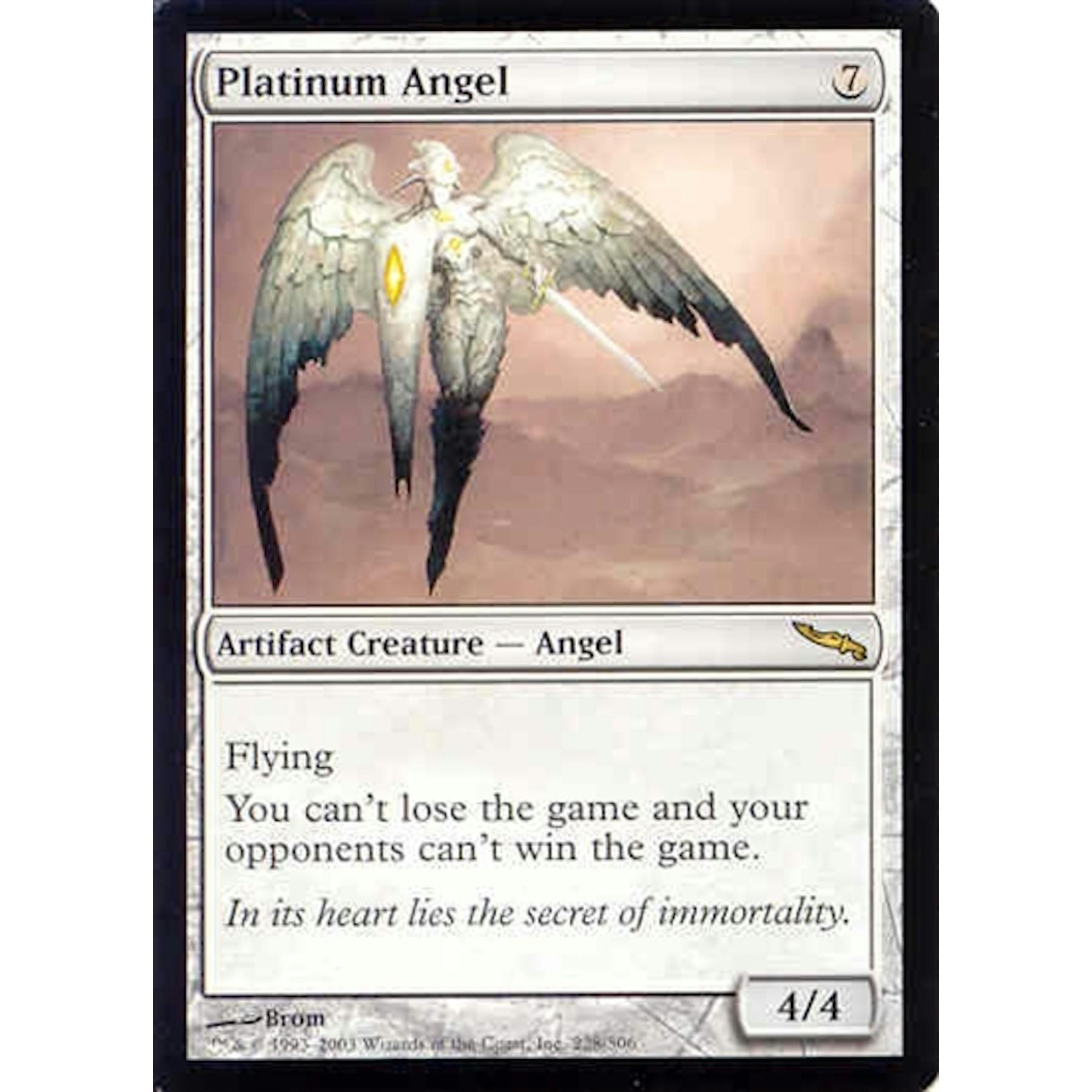 Magic The Gathering Mirrodin Single Platinum Angel Near Mint Nm Da Card World Magic The Gathering Mirrodin Single Platinum Angel Near Mint Nm Da Card World