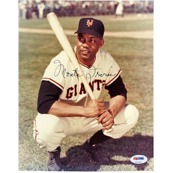 Monte Irvin Autographed NY Giants 8X10 Photograph (PSA)
