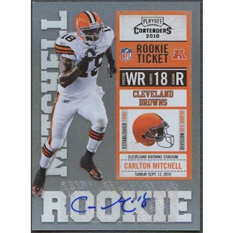 2010 Playoff Contenders #113 Carlton Mitchell /496 Rookie Autograph