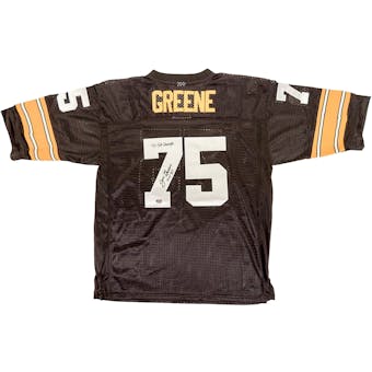 Joe Greene Autographed Pittsburgh Steelers Football Jersey (Fanatics)