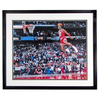 Michael Jordan Autographed & Framed "Gatorade Slam Dunk" Basketball 16x20 Photo
