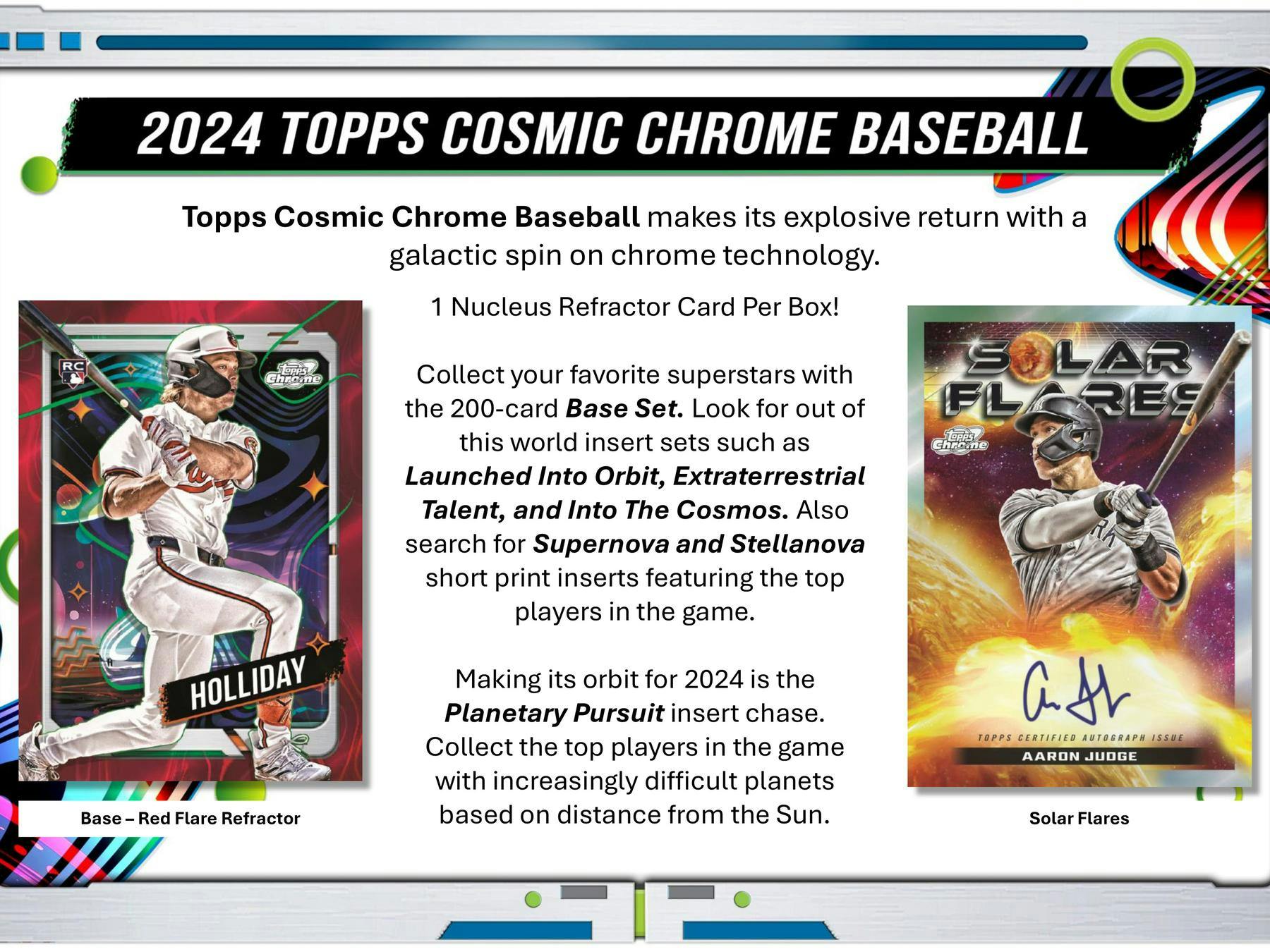 2025 Topps Cosmic Chrome Baseball Hobby Box DA Card World
