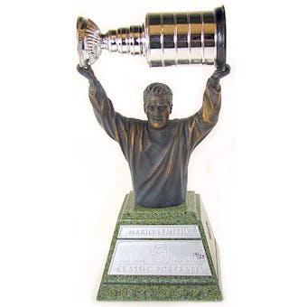 2003/04 Upper Deck Classic Portraits Mario Lemieux Stanley Cup Bronze Bust /25