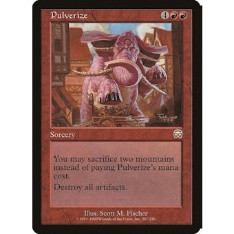 Magic the Gathering Mercadian Masques FOIL Pulverize - LIGHTLY PLAYED (LP)
