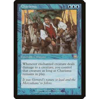 Magic the Gathering Mercadian Masques FOIL Charisma MODERATELY PLAYED (MP)