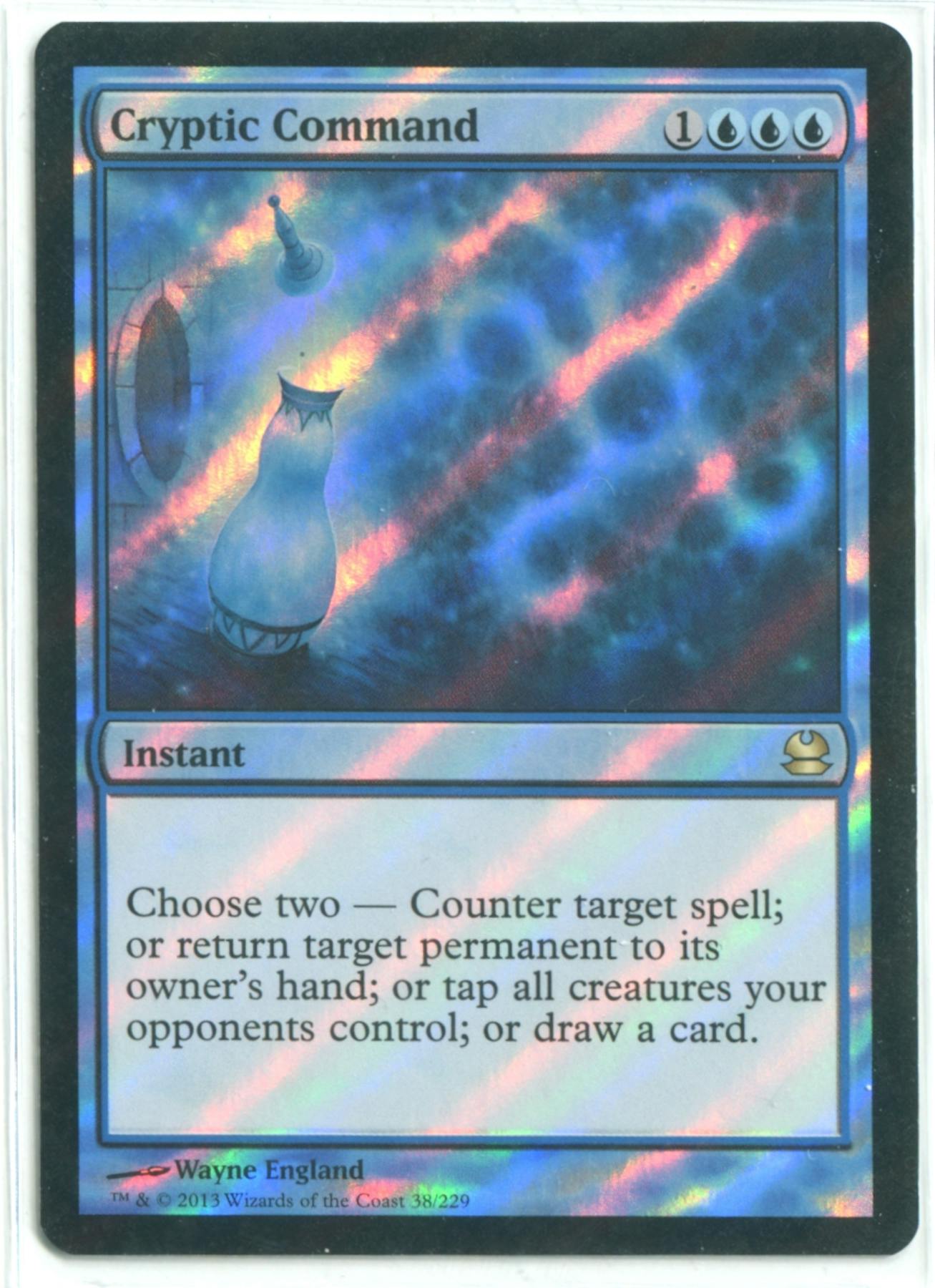 Magic the Gathering Modern Masters Single Cryptic Command FOIL SLIGHT