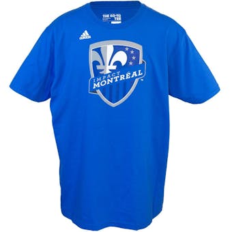 Montreal Impact Adidas The Go To Blue Tee Shirt (Adult M)