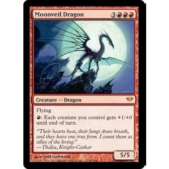Magic the Gathering Dark Ascension Single Moonveil Dragon - NEAR MINT (NM)