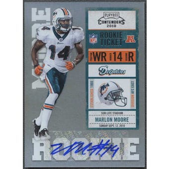 2010 Playoff Contenders #168 Marlon Moore /500 Rookie Autograph