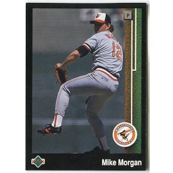 1989 Upper Deck Mike Morgan Baltimore Orioles #653 Black Border Proof