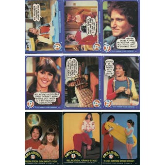 Mork & Mindy 1978 Topps 99 Card Set + 19 Stickers