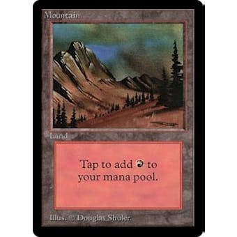 Magic the Gathering Beta Single Mountain (Ver 1) - SLIGHT PLAY (SP)