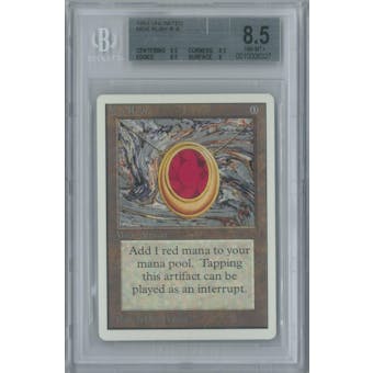 Magic the Gathering Unlimited Mox Ruby BGS 8.5 (9.5, 8.5, 8.5, 9)