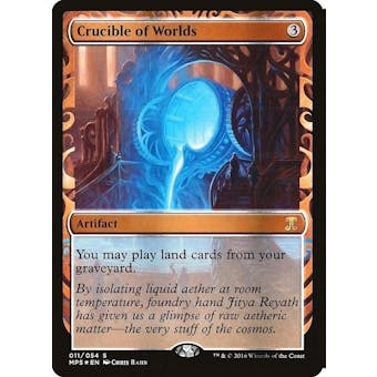 Magic the Gathering Kaladesh Inventions FOIL Crucible of Worlds LIGHTLY PLAYED (LP)