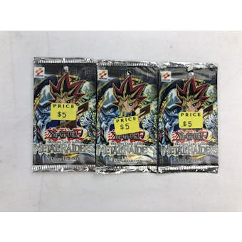 Yu-Gi-Oh Metal Raiders 3x Booster Pack LOT - Hole punched