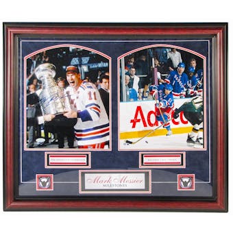 Mark Messier Autographed NY Rangers Framed 8X10 (Steiner)