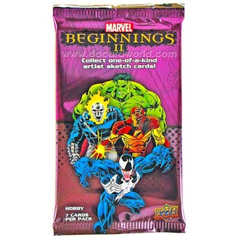 Marvel Beginnings II Trading Cards Hobby Pack (Upper Deck 2012)