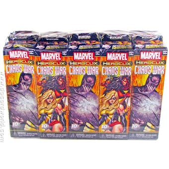 Marvel HeroClix Chaos War Booster Brick (with Marquee figure) (10 Ct.)