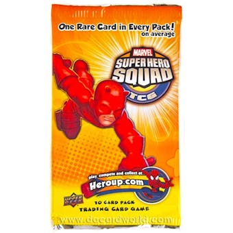 Marvel Super Hero Squad Trading Card Game Hero's Destiny Booster Pack