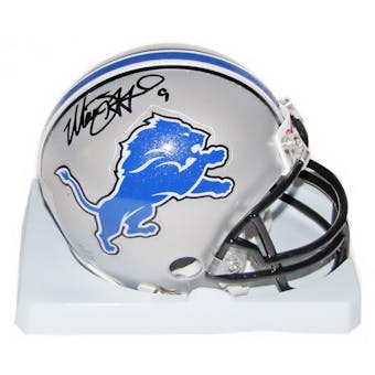 Matthew Stafford Autographed Detroit Lions Mini Helmet (Upper Deck)