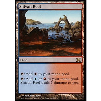 Magic the Gathering 10th Edition Single Shivan Reef - SLIGHT PLAY (SP)