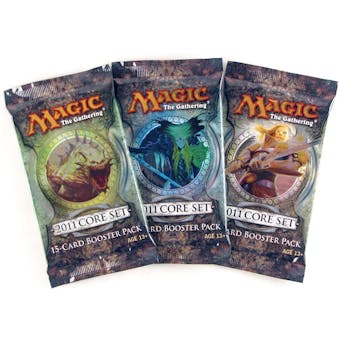 Magic the Gathering 2011 Core Set Booster Pack (Lot of 3)