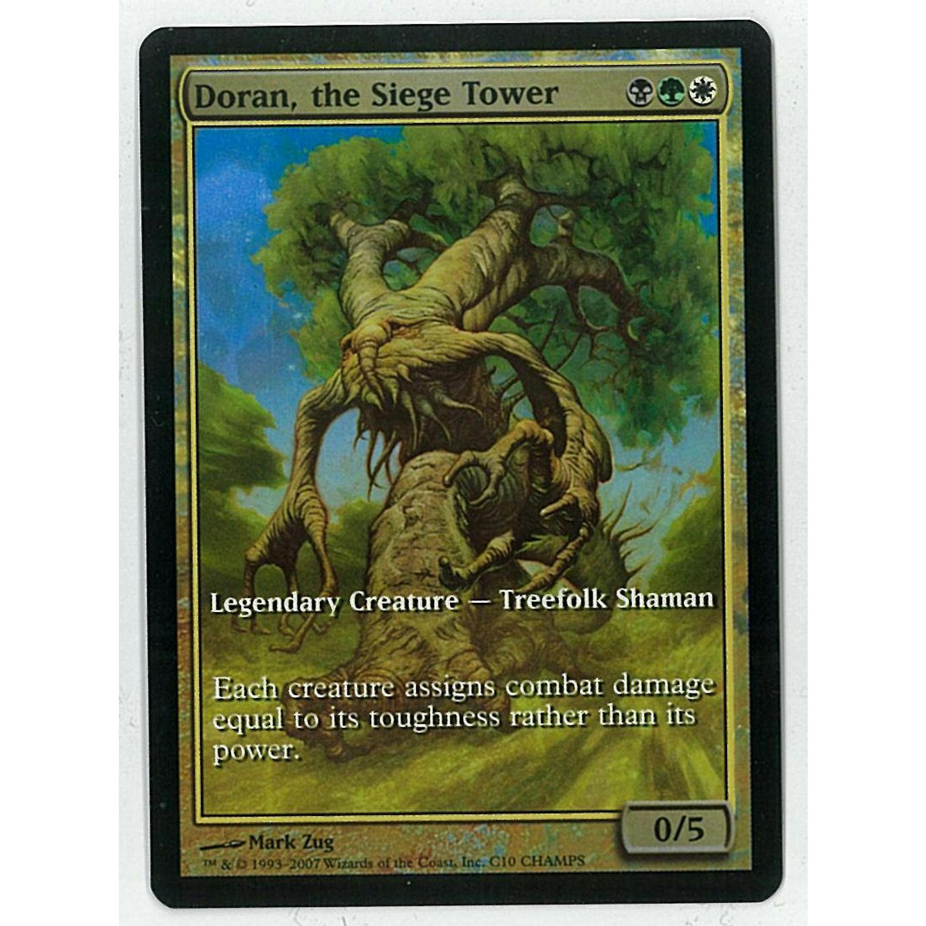 Magic The Gathering Promo Single Doran The Siege Tower Foil Textless Slight Play Sp Da Card World Magic The Gathering Promo Single Doran The Siege Tower Foil Textless Slight Play Sp Da Card World