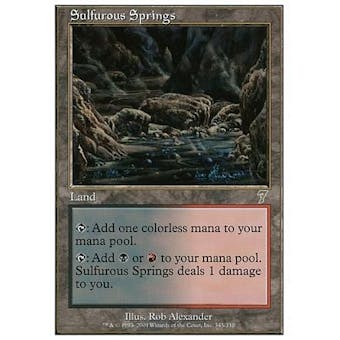 Magic the Gathering 7th Edition Single Sulfurous Springs Foil - SLIGHT PLAY (SP)