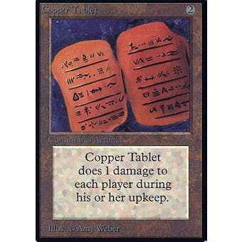 Magic the Gathering Alpha Single Copper Tablet - HEAVY PLAY (HP)