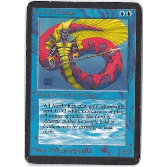 Magic the Gathering Alpha Single Lord of Atlantis - Highly Played (HP)