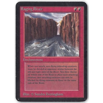 Magic the Gathering Alpha Single Raging River - MODERATE PLAY (MP)