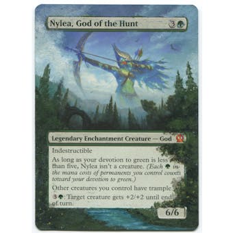 Magic the Gathering ALTERED Theros Single Nylea, God of the Hunt (Acrylic Paint)