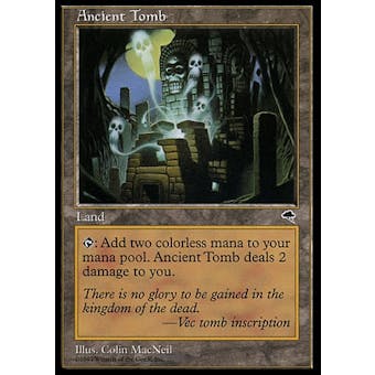 Magic the Gathering Tempest Single Ancient Tomb - MODERATE PLAY (MP)