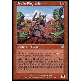 Magic the Gathering Apocalypse Single Goblin Ringleader FOIL - SLIGHT PLAY (SP)